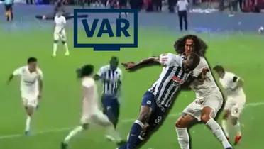 A Alianza Lima no le cobraron un claro penal en el segundo tiempo