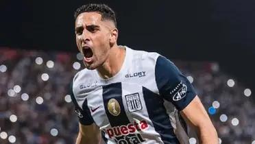 Pablo Sabbag gritando uno de sus goles con Alianza Lima