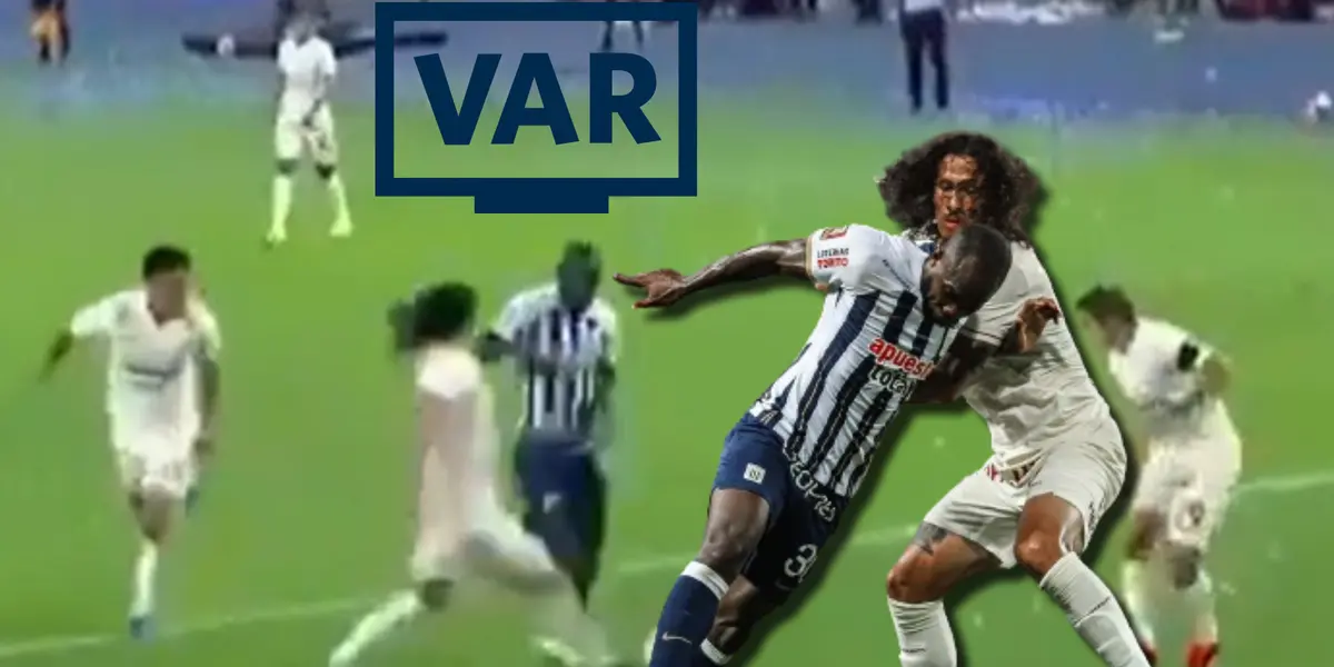 A Alianza Lima no le cobraron un claro penal en el segundo tiempo