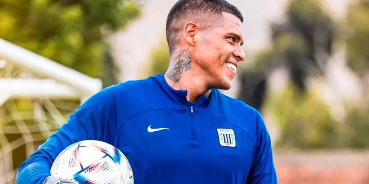 Ángelo Campos en los entrenamientos de Alianza Lima