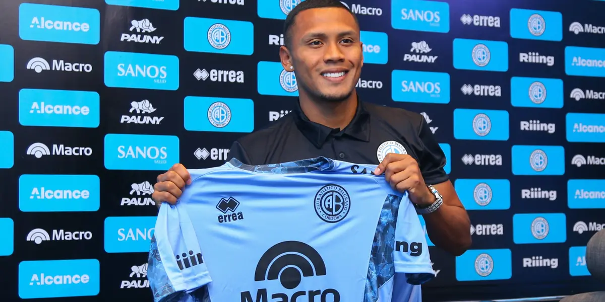 Bryan Reyna tiene contrato con Belgrano hasta fines del 2026