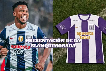 El delantero blanquiazul fue el elegido para mostrar la nueva camiseta