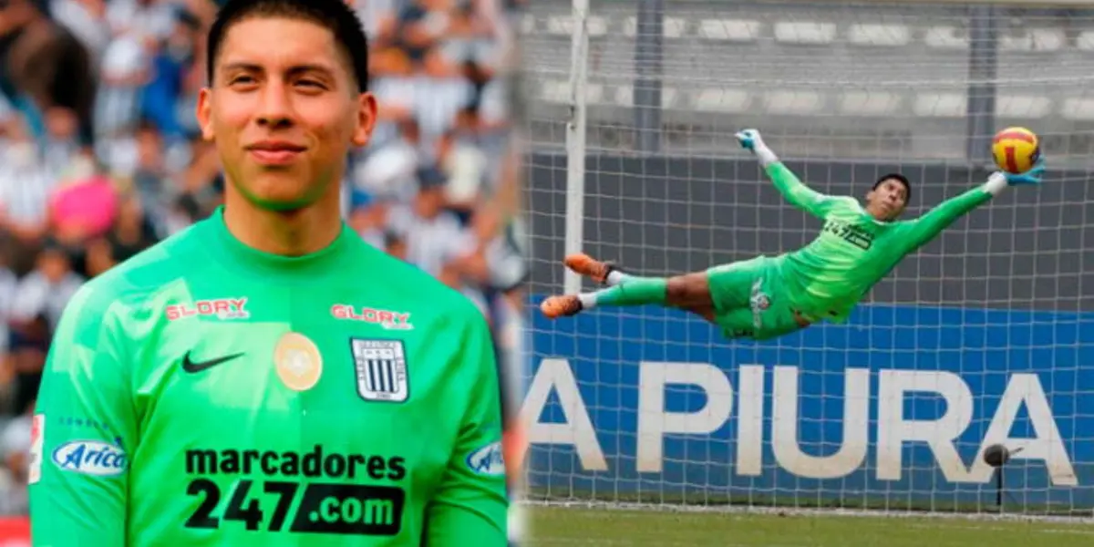 Franco Saravia debutó este año con Alianza Lima y tuvo una excelente actuación en el arco blanquiazul, hoy ya no es habitual titular