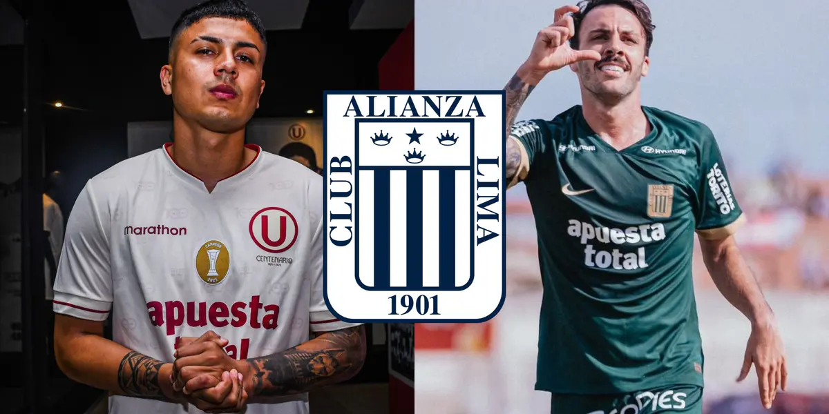 Jairo Concha de Universitario y Sebastián Rodríguez de Alianza Lima