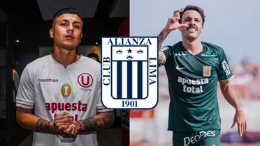 Jairo Concha de Universitario y Sebastián Rodríguez de Alianza Lima