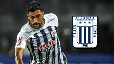 Juan Pablo Freytes disputando un partido con Alianza Lima