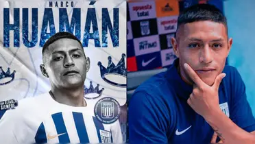 Marco Huamán en su presentación oficial con Alianza Lima